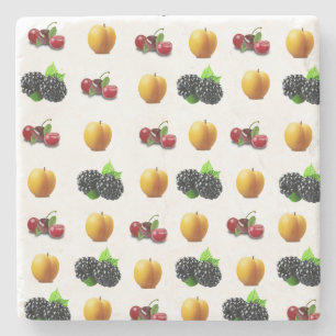 Fruchtsalat Marble Stone Untersetzer