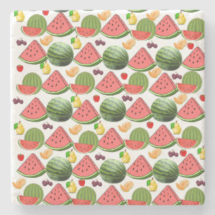 Fruchtsalat Marble Stone Untersetzer