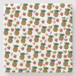 Fruchtsalat Marble Stone Untersetzer