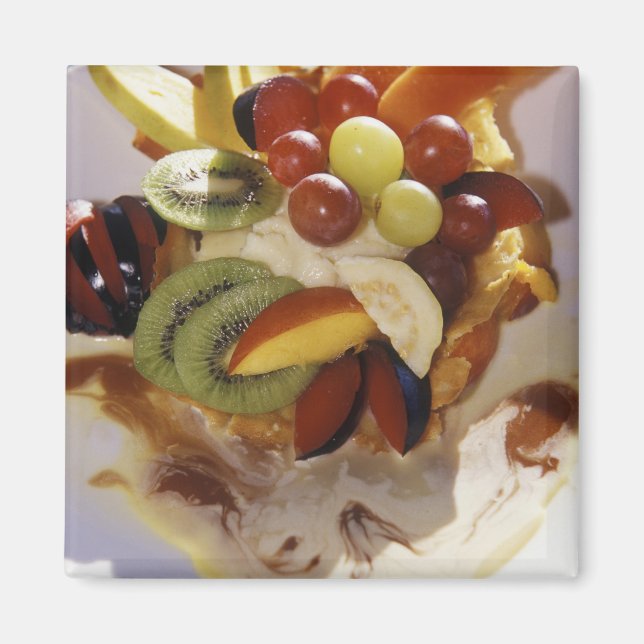 Fruchtsalat mit Eis. Magnet (Vorne)