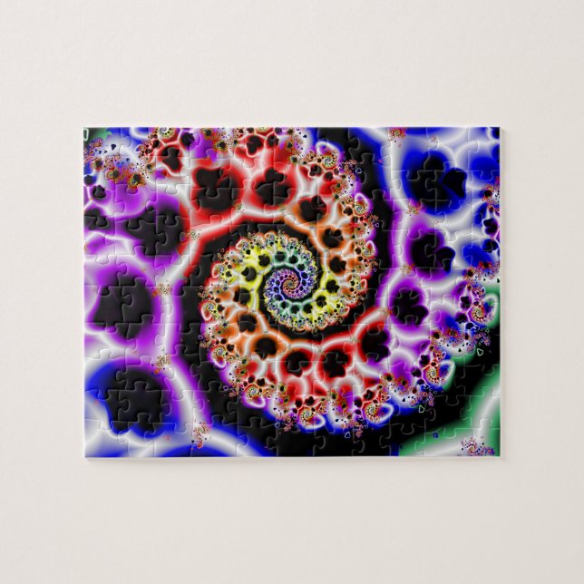 Fruchtschleifen | Rainbow Fraktal Art Puzzle (Horizontal)