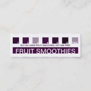 FRUCHTsmoothie-Kundenanerkennung (Modquadrate) Treuekarte
