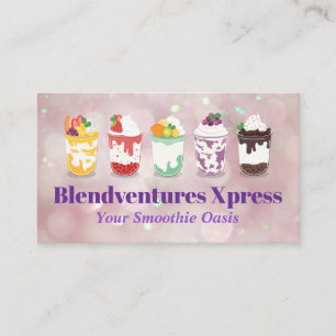 Fruchtsmoothie Shakes   Berries Visitenkarte