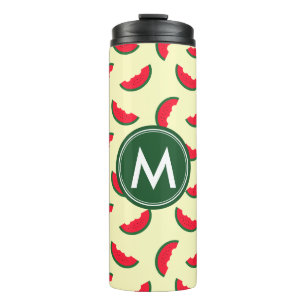 Fruchtsommer Red Watermelon Monogram Thermosbecher