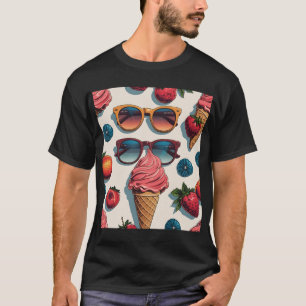 Fruchtsommer - Sonnenblumen und Berries T-Shirt