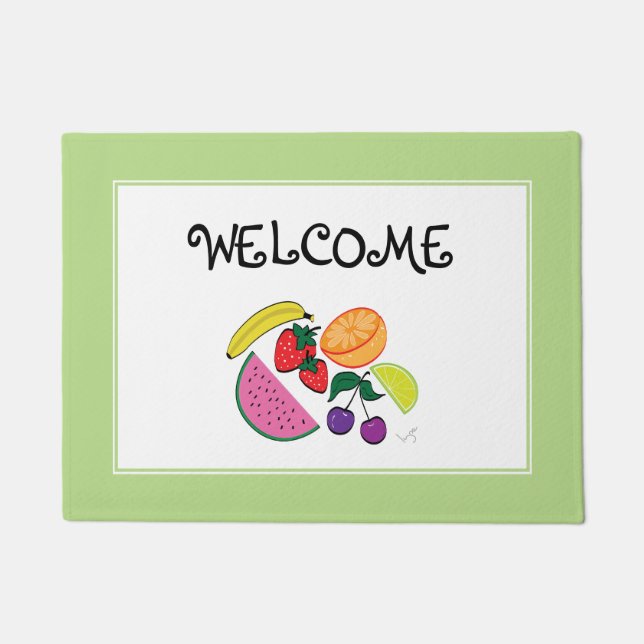 Fruchtsommer, Spaß, Cool Fußmatte (Vorderseite)