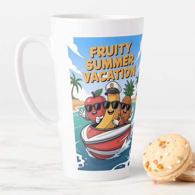 Fruchtsommer Urlaub Latte Tasse (Beispiel)
