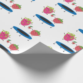 Fruchtspringen auf Trampolin Geschenkpapier