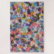 Fruchtstickermontage-Muster