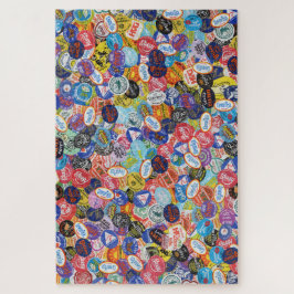 Fruchtstickermontage-Muster Puzzle