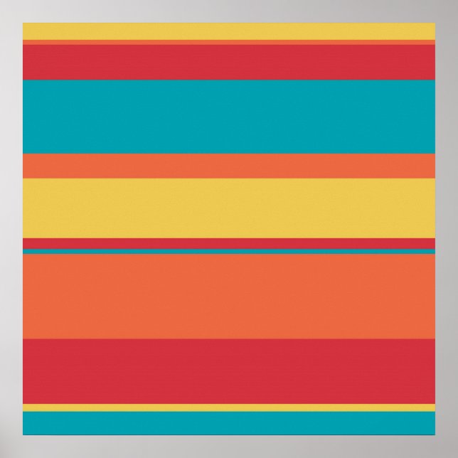 Fruchttropische Tonstreifen Poster (Vorne)