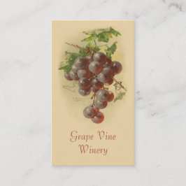 Fruchtverkäufe der roten Trauben Visitenkarte