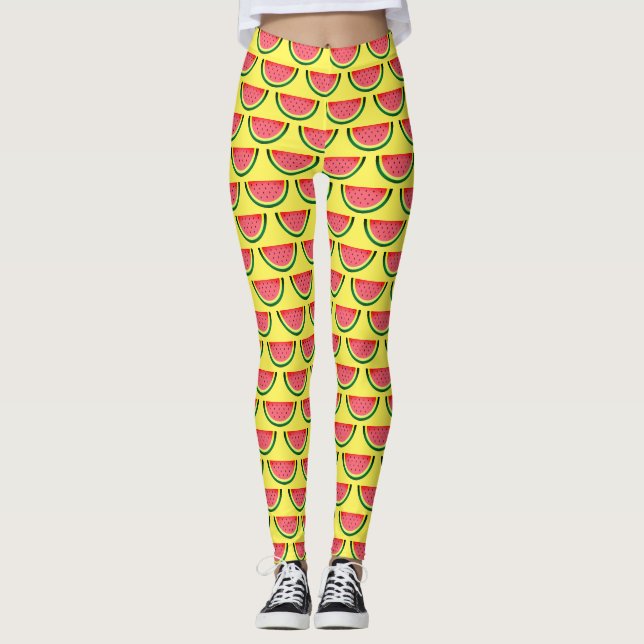 Fruchtwasser-Melone-Slice-Leggings für den Sommer Leggings (Vorderseite)