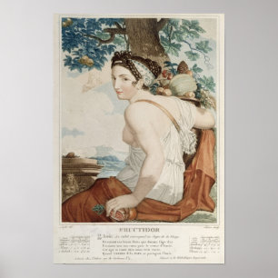 Fructidor zwölfter Monat des republikanischen Kale Poster