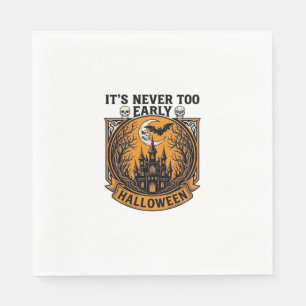 Früh genug Halloween Spukhaus Mond Fledermaus_1 Serviette