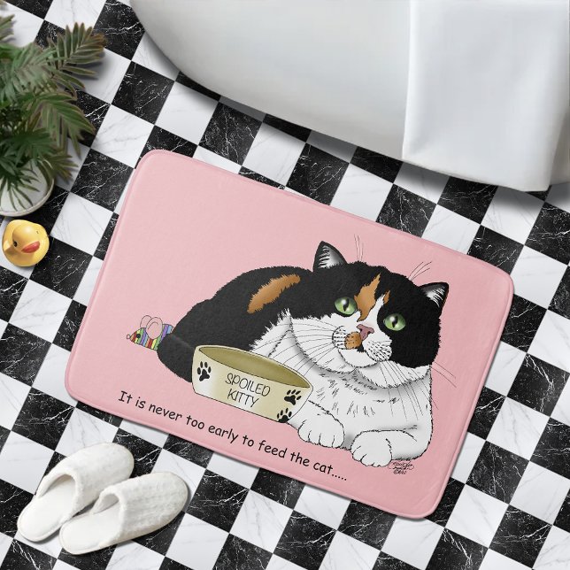 Früh Morgen Hunger Kitty Badematte (Von Creator hochgeladen)