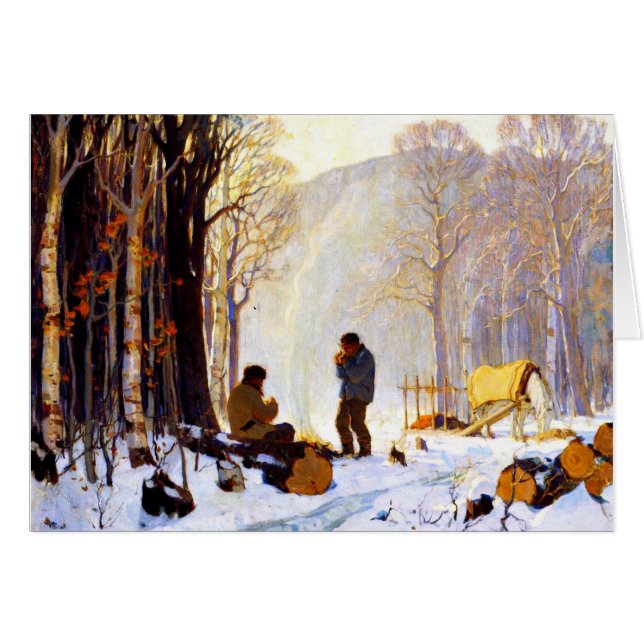 Früh Morgen im Wald (Vorderseite (Horizontal))