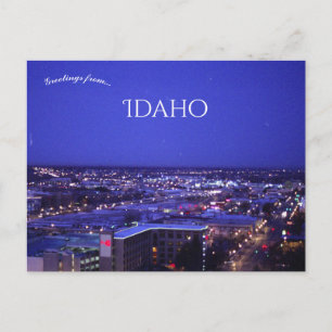 Früh Morgen in Boise Idaho Postkarte