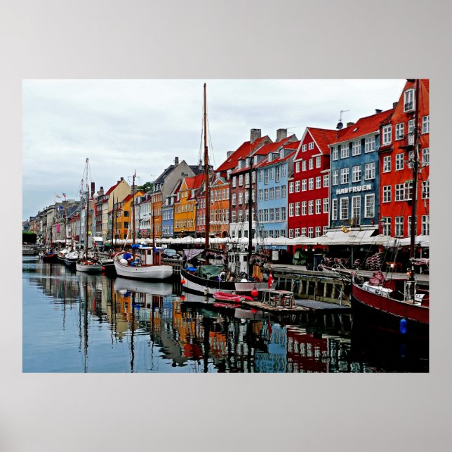 Früh Morgen in Kopenhagen Poster (Vorne)