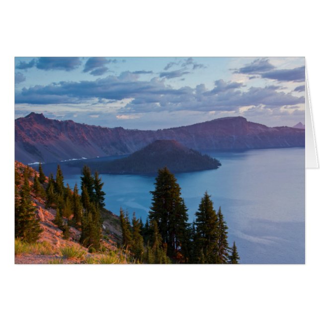 Früh Morgen, Kratersee (Vorderseite (Horizontal))