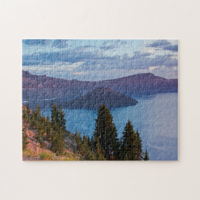 Früh Morgen, Kratersee Puzzle (Horizontal)