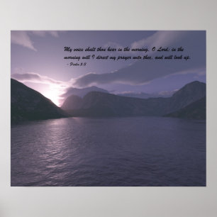 Früh Morgen mit Verse Poster