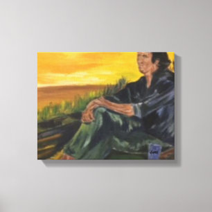 Früh morgens, allein auf dem Fluss Sarr Leinwand P