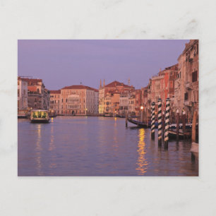 Früh morgens Grand Canal Tour, Venedig, Italien Postkarte