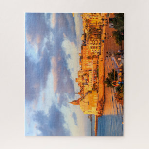 Früh morgens Sonnenschein, Sitges, Spanien Puzzle