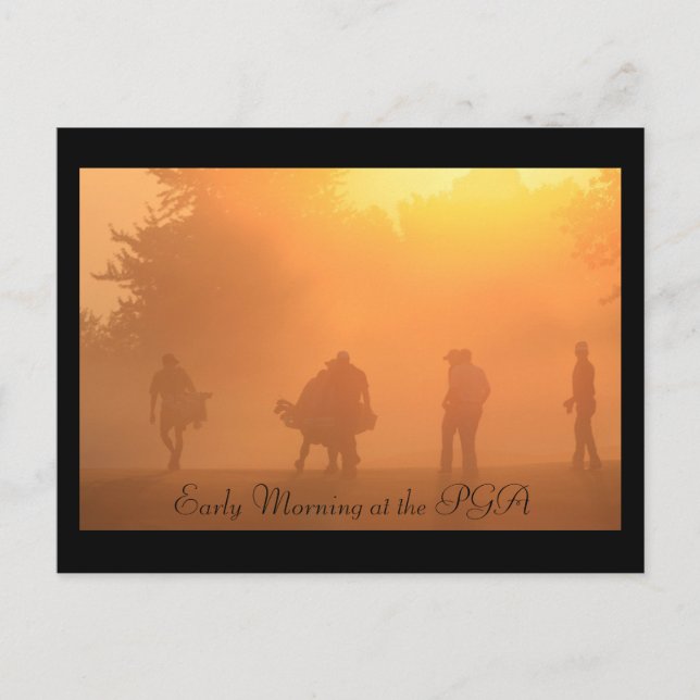 Früh Vormittag bei der PGA-Postkarte Postkarte (Vorderseite)