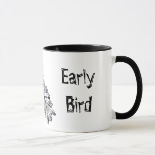 "Frühaufsteher-" prähistorische Vogel-Kunst Tasse