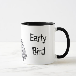 "Frühaufsteher-" prähistorische Vogel-Kunst Tasse