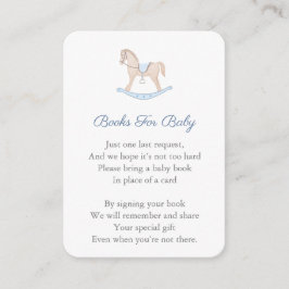 Frühaufsteher Rocking Horse Baby Dusche bringen ei Begleitkarte