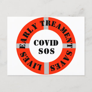 Frühbehandlung Rette Leben Postkarte