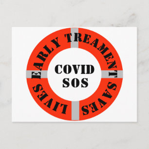 Frühbehandlung Rette Leben Postkarte