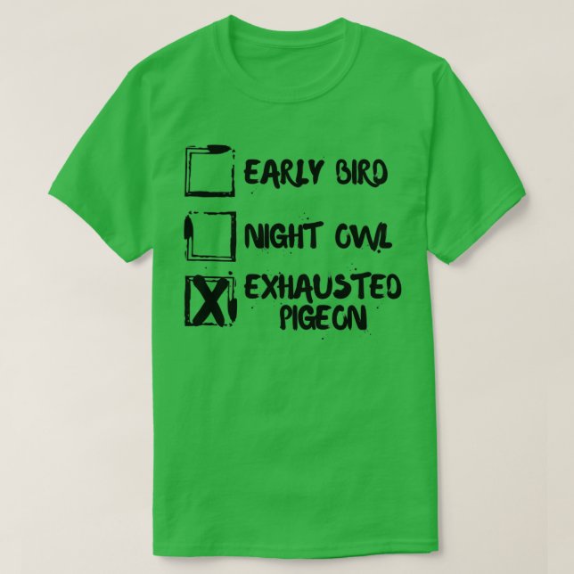 Frühbuchtauge Taube 4 T-Shirt (Design vorne)