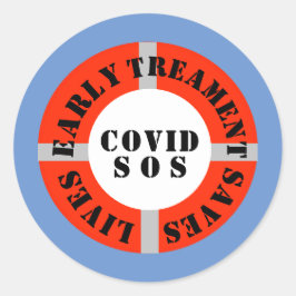 Frühe Behandlung Rette Leben Runder Aufkleber
