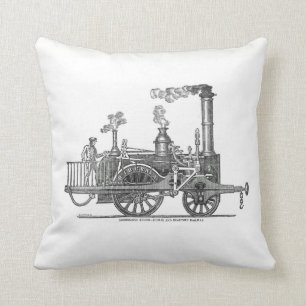 Frühe Dampflokomotive Kissen