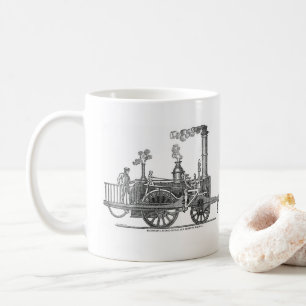 Frühe Dampflokomotive Tasse