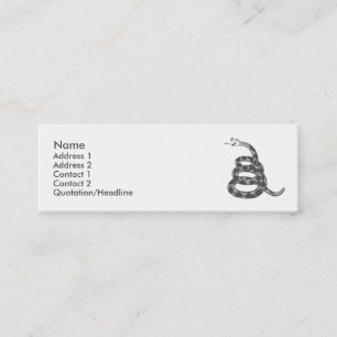 Frühe Geklapper-Eisen-Visitenkarte Mini Visitenkarte