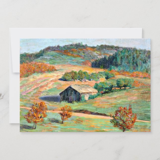 Frühe Herbstlandschaft Karte (Vorderseite)