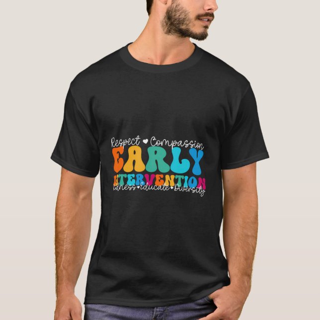 Frühe Interventionswertungswoche zurück nach Schoo T-Shirt (Vorderseite)