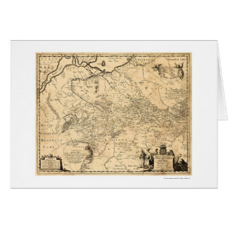 Frühe Karte 1648 Ukraine