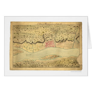 Frühe Karte 1758 Albaniens New York