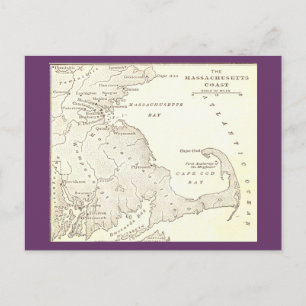 Frühe Massachusetts-Postkarte Postkarte
