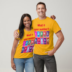 Frühe Mathematiknummern 1 bis 10 T - Shirt