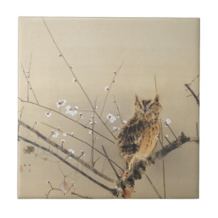 Frühe Pflaumenblüten von Nishimura Goun, Vintage E Fliese