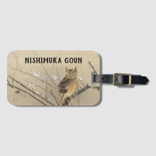 Frühe Pflaumenblüten von Nishimura Goun, Vintage E Gepäckanhänger