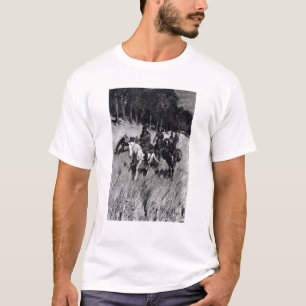 Frühe Pioniere auf dem blauen Ridge T-Shirt