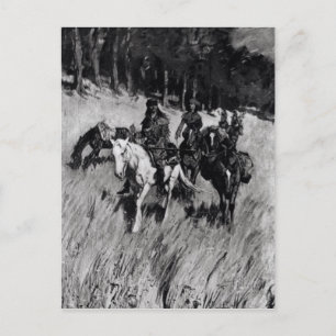 Frühe Pioniere auf der blauen Brücke Postkarte